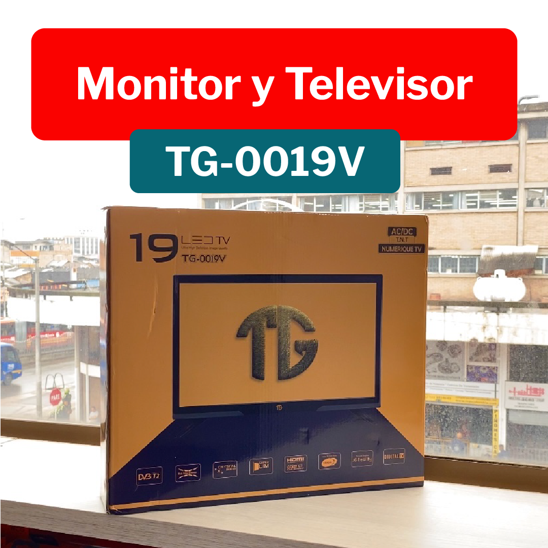 Televisor Monitor Tv Led 19 Pulgadas Hd Usb Hdmi Tdt Tigres