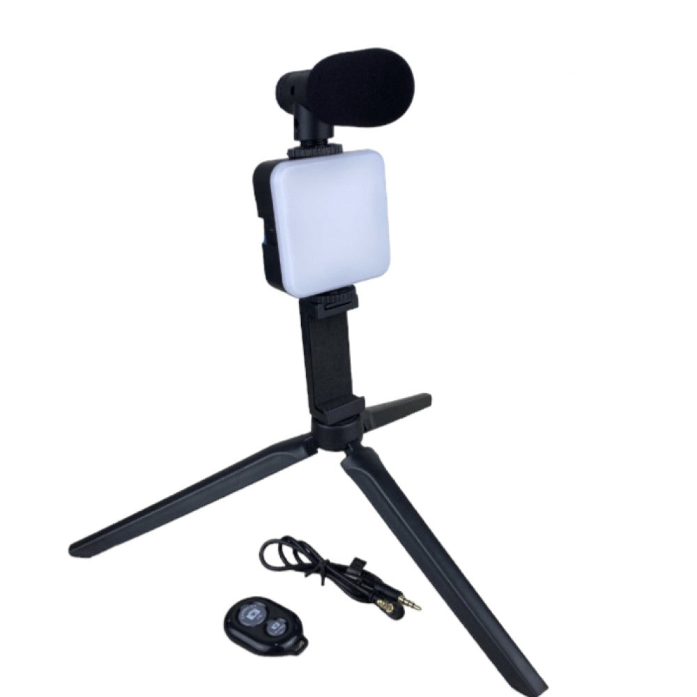 Kit de Video Tripode/Microfono/Luz AY-49C ¡Envio Gratis!