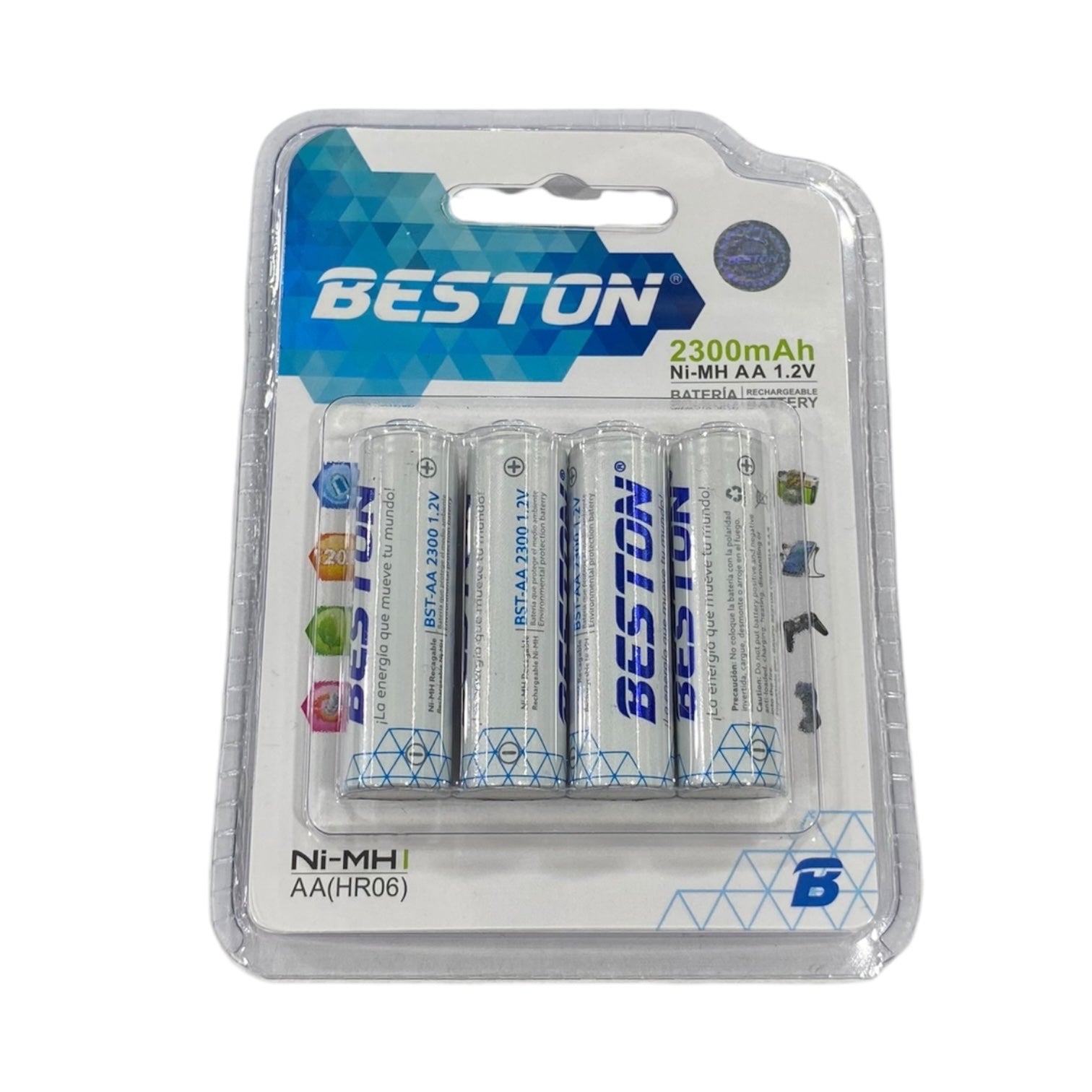 Pilas Recargables Beston Paquete de 4 Unidades BST-AA2300X4