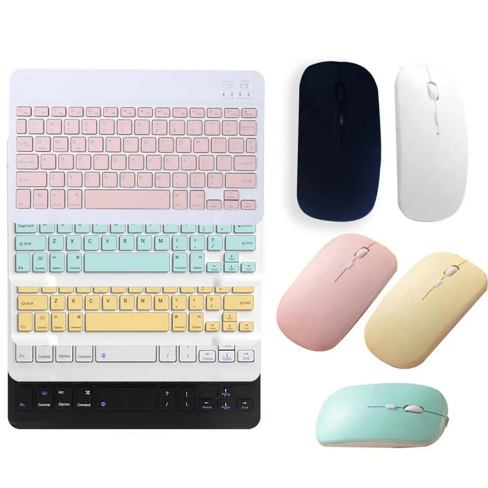 Combo Teclado Y Mouse Inalambrico Recargable Bluetooth BT209