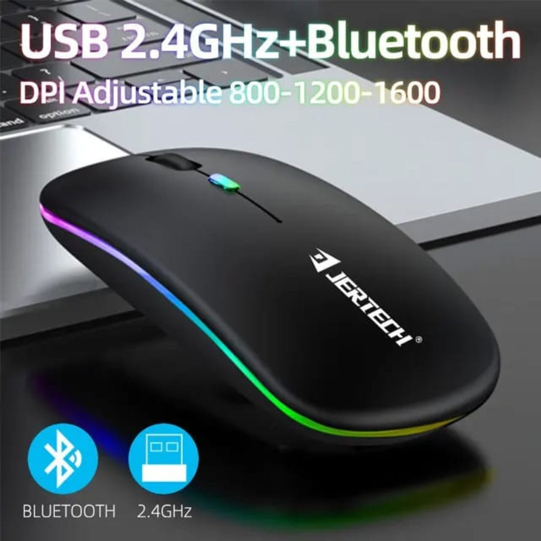 Mouse Para Computador Recargable Conexión Bluetooth JR3