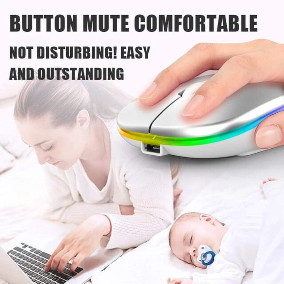 Mouse Para Computador Recargable Conexión Bluetooth JR3