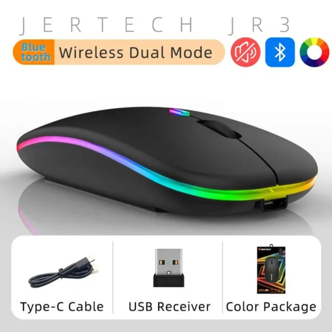 Mouse Para Computador Recargable Conexión Bluetooth JR3