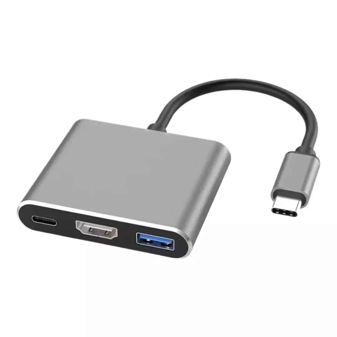 Adaptador Para Imagen HUB USB Con Tres Puertos LJ-45 TP/HD3IN1