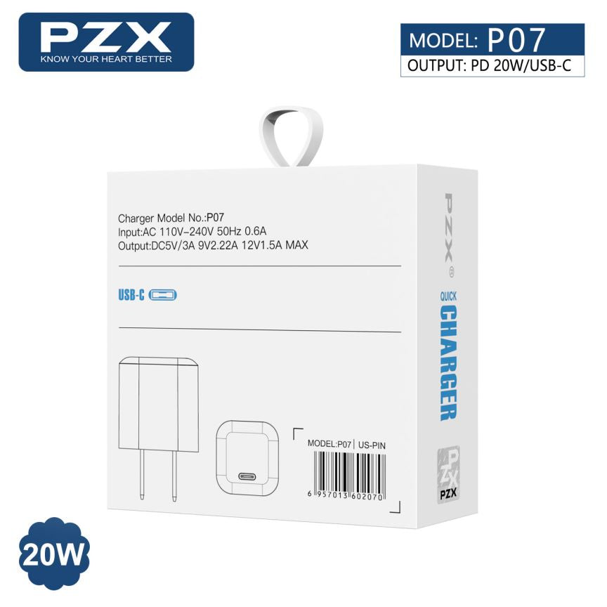 Cargador Para Celular Iphone 20W PZX P07