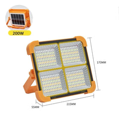 Reflector Luz Led Con Panel Solar S04