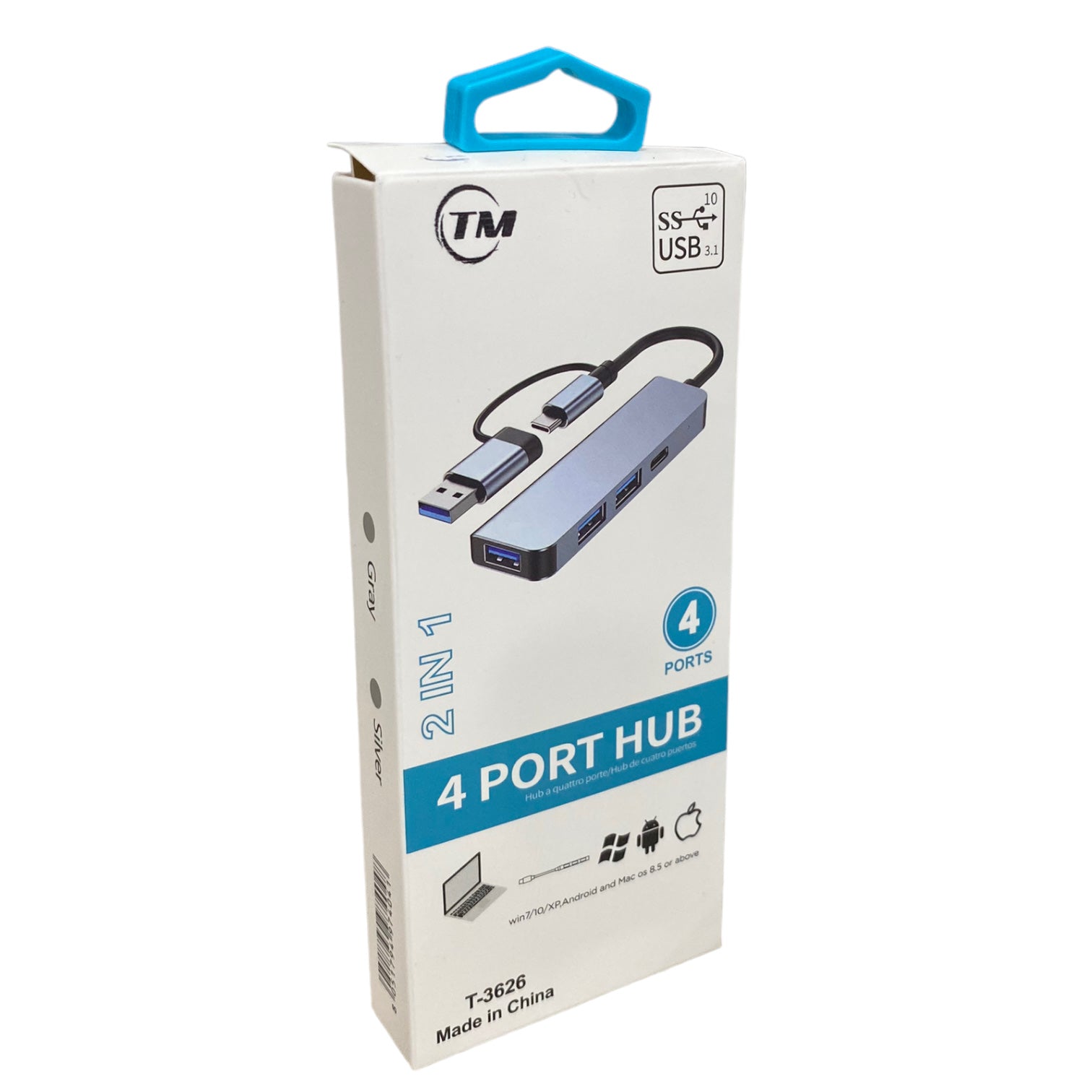 Multiplicador De Puerto USB TypeC 3.1 T-3626