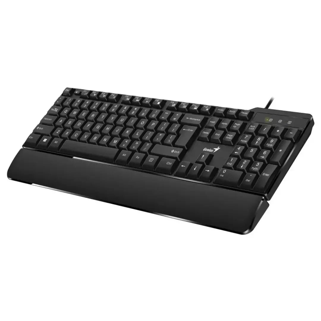 Teclado Genius Alámbrico Con Forma Ergonómica KB-100XP