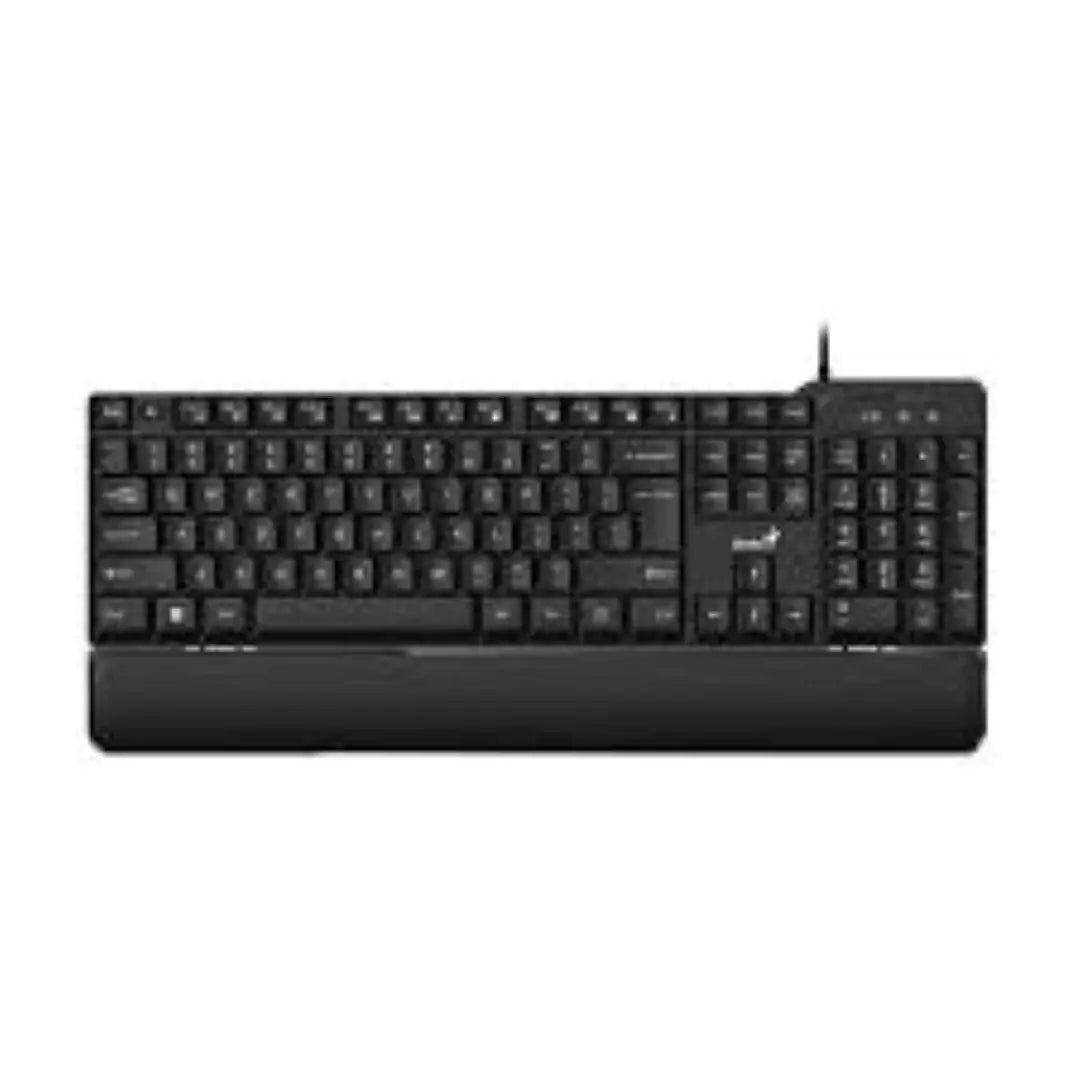 Teclado Genius Alámbrico Con Forma Ergonómica KB-100XP