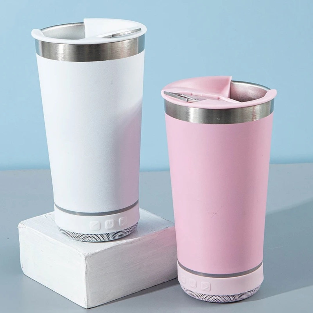 Vaso Térmico De Acero Con Parlante TS-021