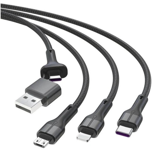 Cable 3 En 1 Con Interfaces: Micro/Typec/iOS V190