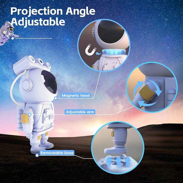 Lampara Proyector + Parlante Astronauta Con Control Remoto HY-001