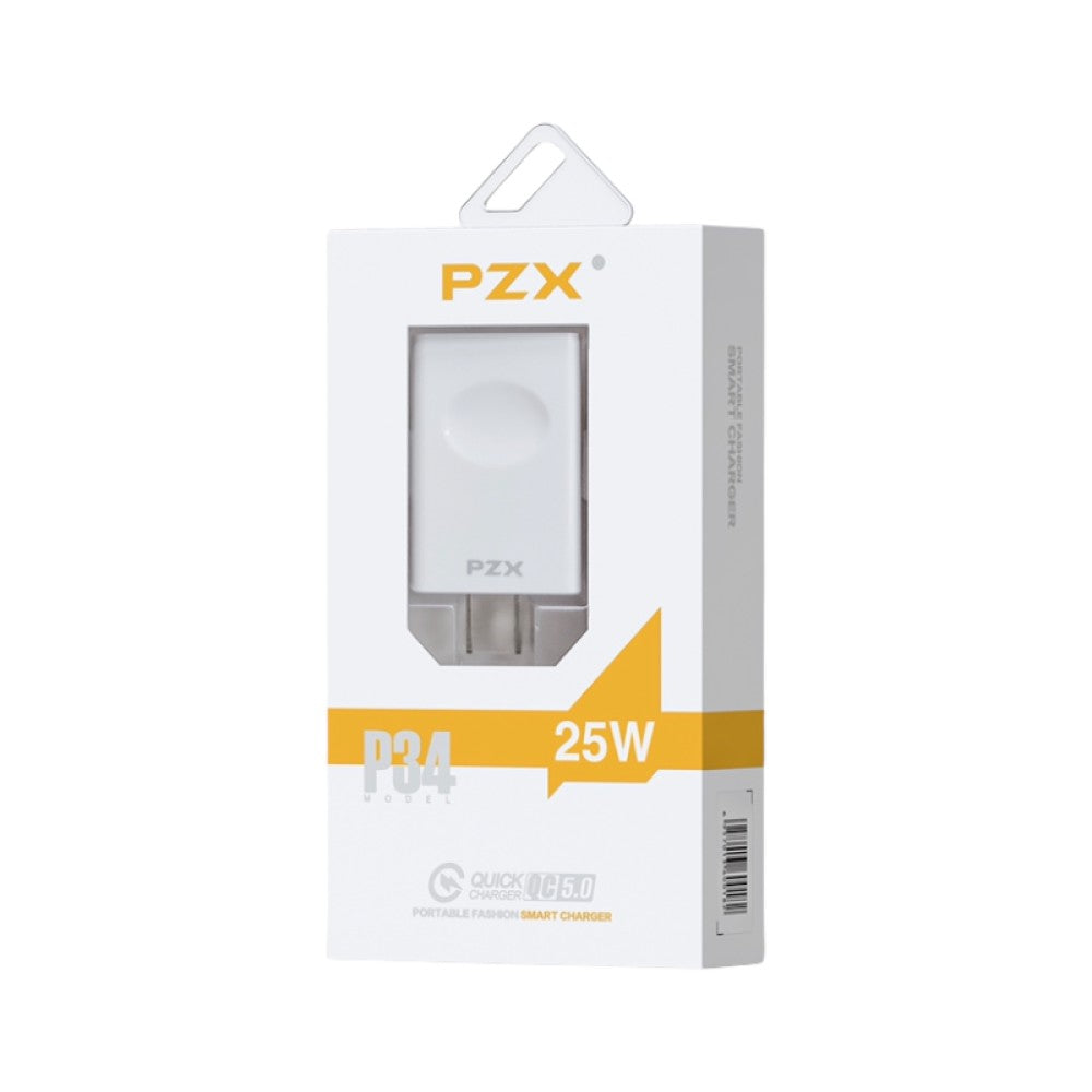 Cargador Para Celular Con Cable 5A QC 5.0 25W PZX P34