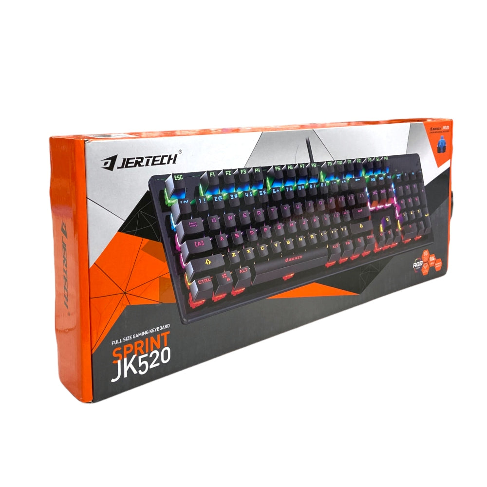 Teclado Mecánico Alámbrico RGB Jertech Sprint JK520