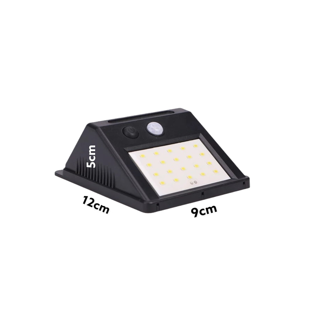 Lampara Solar Exterior 30LED Recargable sensor de movimiento